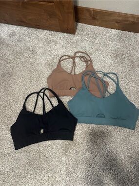 J80 Everyday Strappy Sports Bra - Black, Taupe, Teal